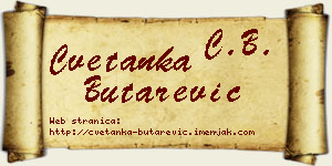 Cvetanka Butarević vizit kartica